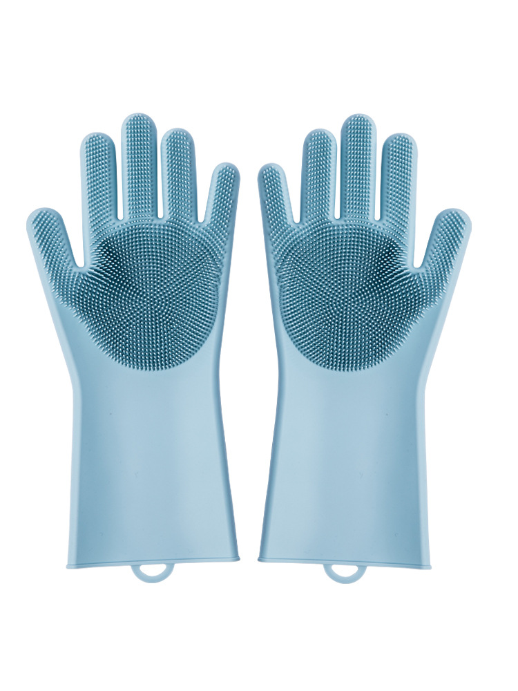 Title 4, Housework Cleaning Gloves Kitchen Silicone Rubb...