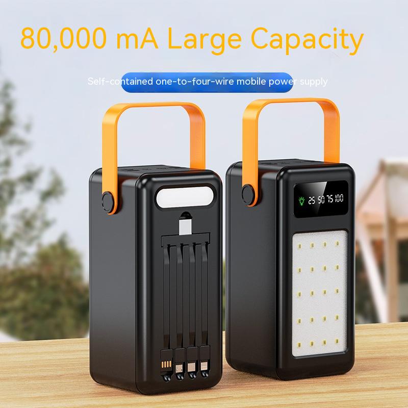 Title 5, Fast Charging And Cable Power Bank Large Capaci...