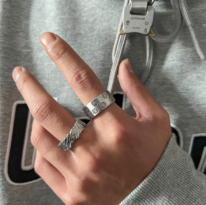 Expression Printed Wide Ring Retro