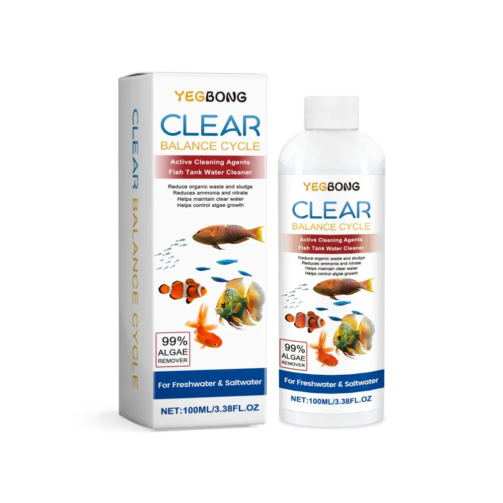 YEGBONG Aquarium Water Clarifier Cleans Stains and Sludge