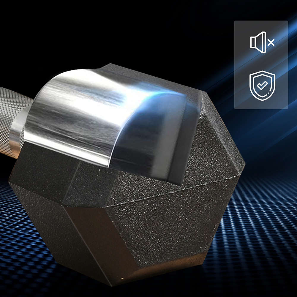 Hex Dumbbell Set Of 2, Rubber Weights Exercise Fitness Dumbbell With Non-Slip... 7