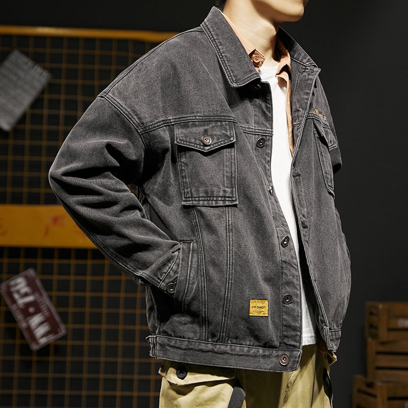 Denim Jacket Men's Spring And Autumn New Trendy Brand Tops