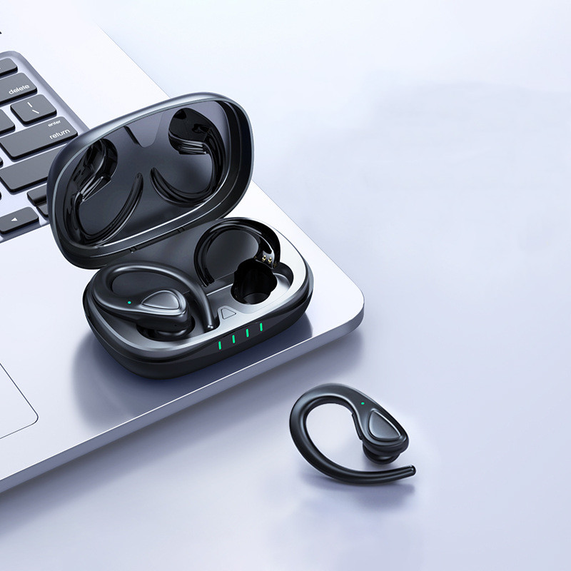 Private Model Bluetooth Headset Binaural Wireless Sports Hanging Ear Type