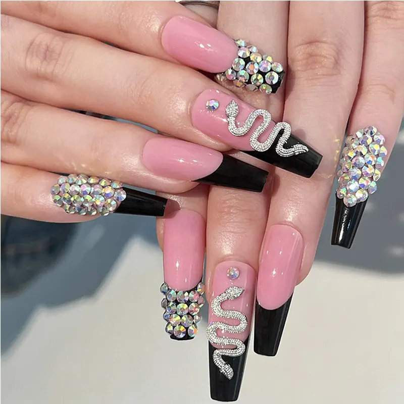 Diamond Snake Nail Art, Long Length Water