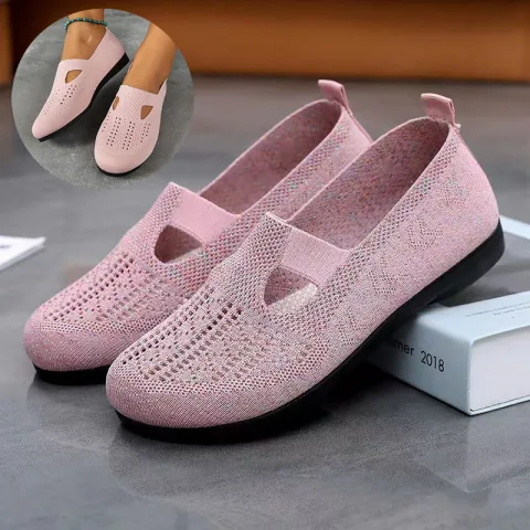Women Flats Shoes Breathable Mesh Summer Light Loafers