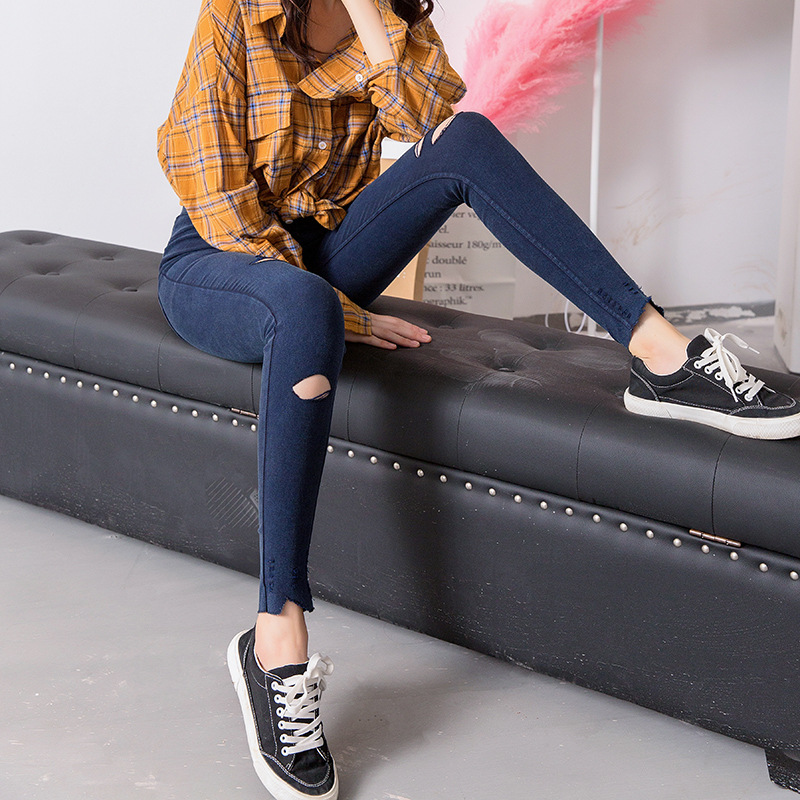 Oversized Sand Wash Outer Pocket Jeans Navy - Shop at LoveMi