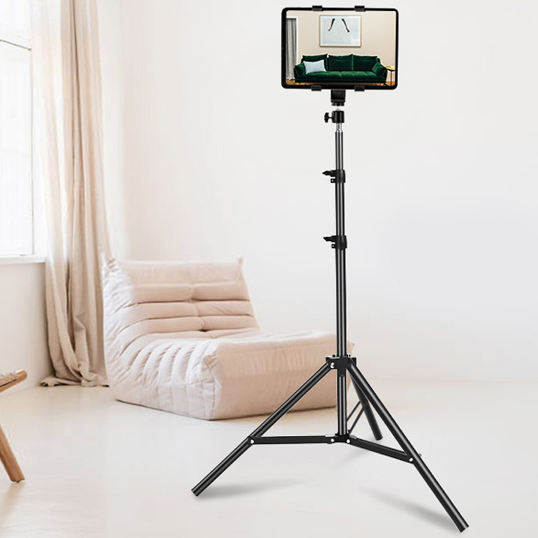 NEW 79 2m Tablet Floor Stand Tripod Stable Phone Holder Mount 4-10.6 Smartphone — image 7