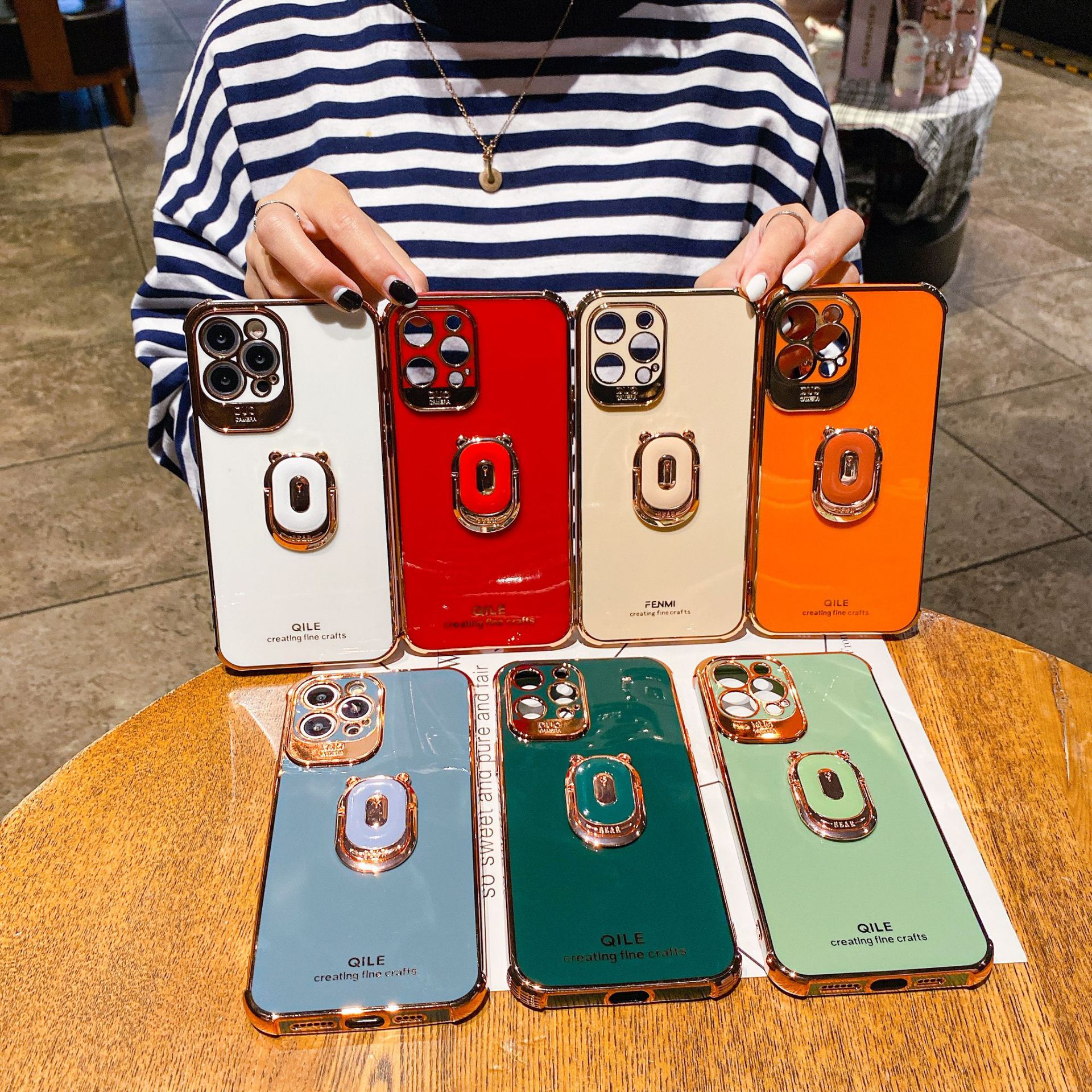 Electroplated Mobile Phone Shell Bear Bracket Fine Hole - Image 9