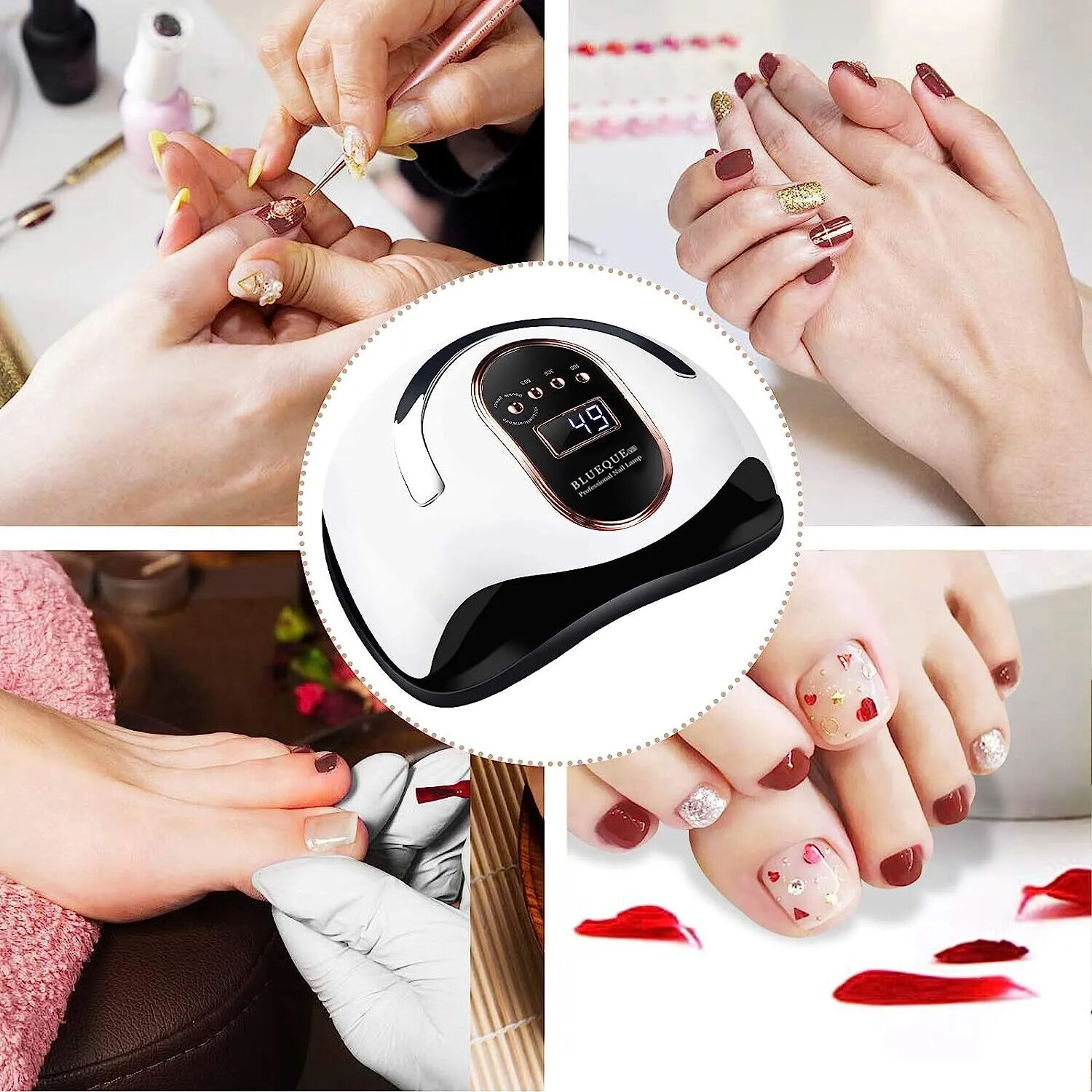 450W Acrylic Gel Nail Polish UV Dryer Light UV LED Lamp — image 11
