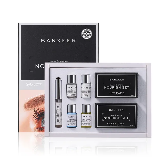 Semi permanent Curling Eyelash Styling Liquid Set Black - Shop at LoveMi