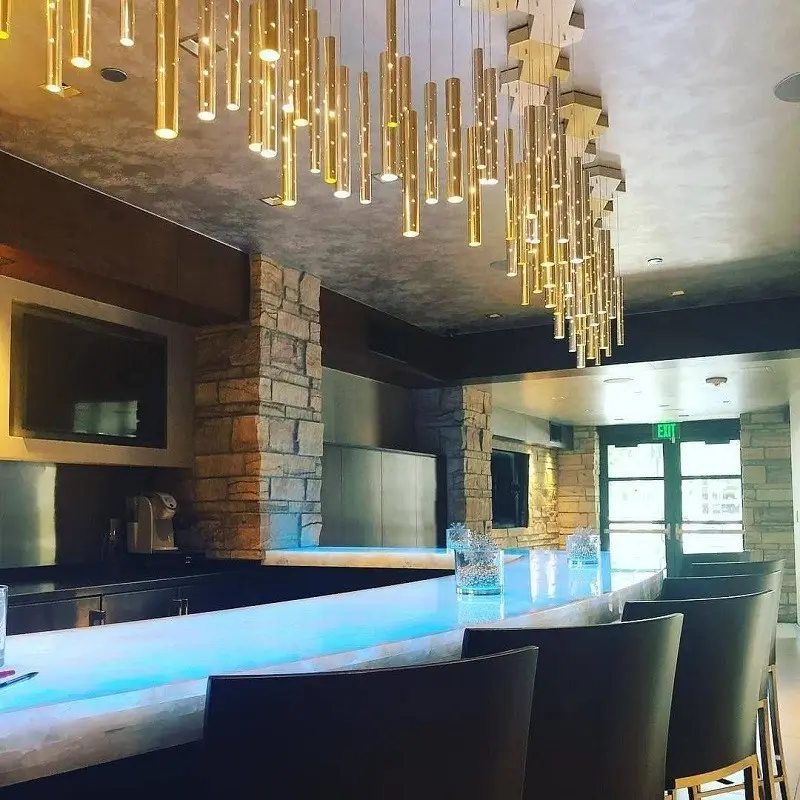 Carved Hollow Tube Bar Creative Chandelier