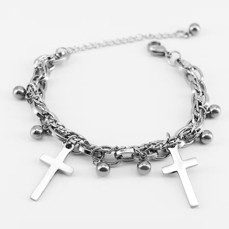 Pendant Double Bracelet Ins Cold Wind Ball Chain