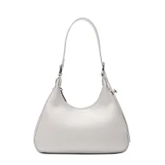 Shoulder Retro Armpit Fashion Pouch Tote Bag - White - View 1