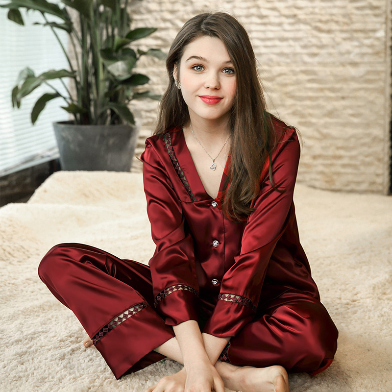 Title 1, Two-piece summer long-sleeved pajamas