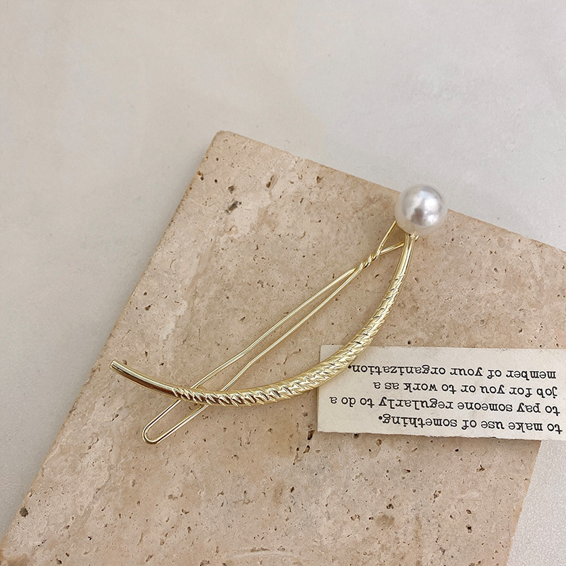 Fashion Simple Pearl Hairpin Female