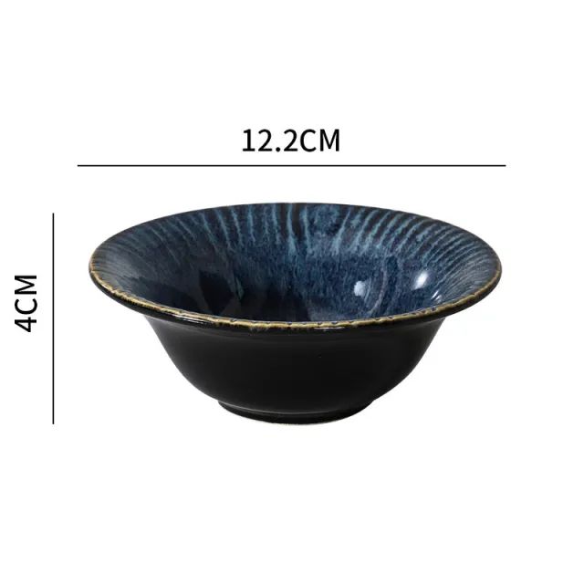 A New Type Of Ceramic Tableware Set 4.5Inch Bowl Blue - Shop at LoveMi