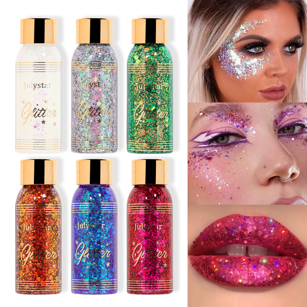 Makeup Gel Chameleon Shining Liquid Eye Shadow Stage Makeup Face Body Explosion Shining Eye Shadow — foto 6