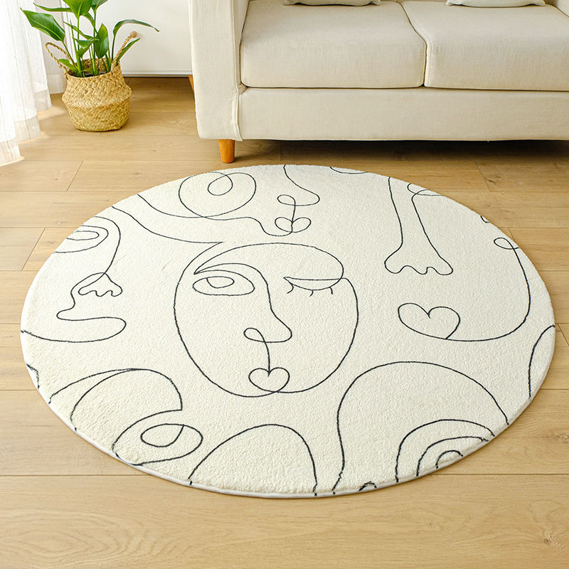 Round Carpet Girl Dirty-resistant Hanging Chair Cushion Absorbent