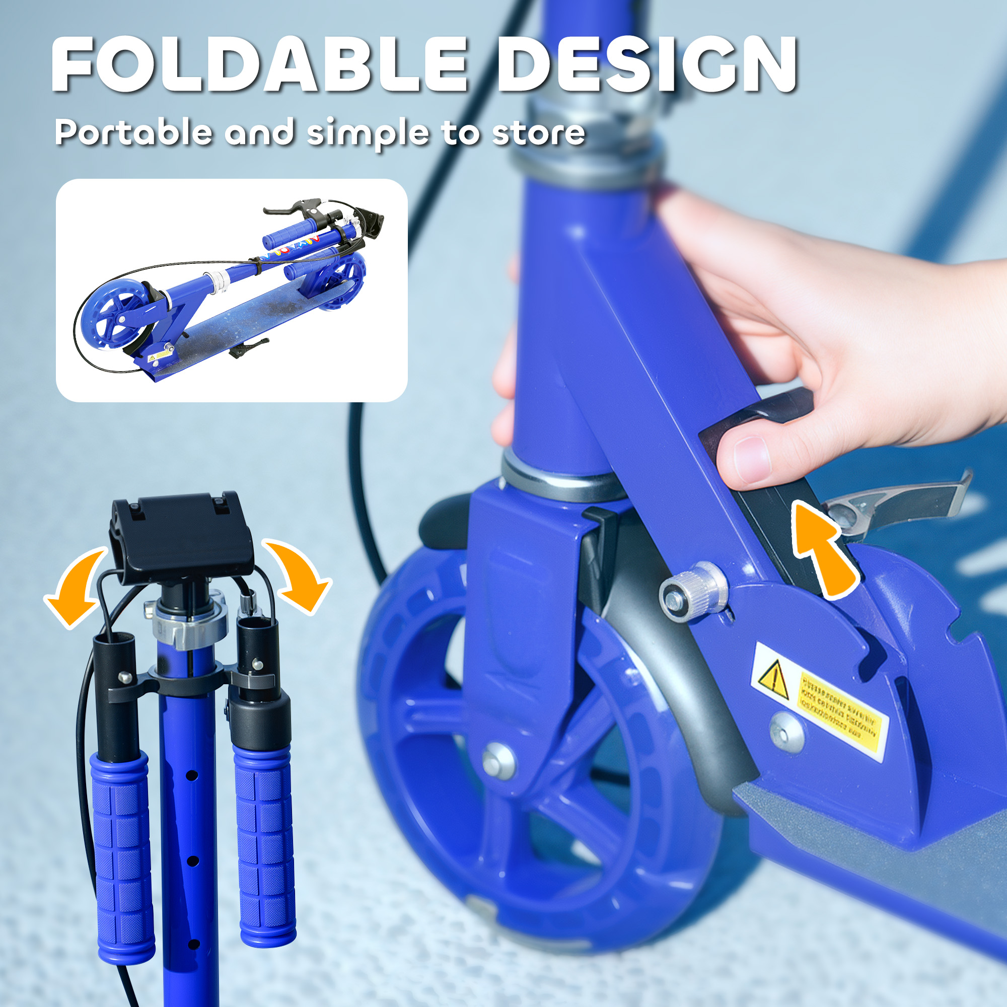 Scooter Suitable For Children Aged 3-8, With Adjustable Handlebars, Two — image 11