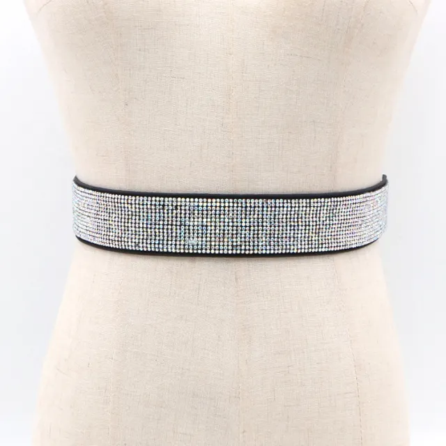 Handmade Rhinestone Inlaid Elastic Girdle - Shop at LoveMi