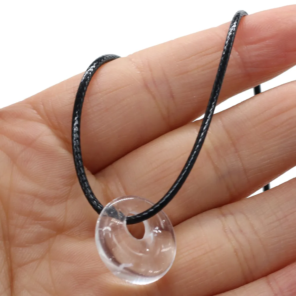 Natural Stone Semi-precious Stones Beads Jewelry Accessories Handmade Necklaces - White Crystal