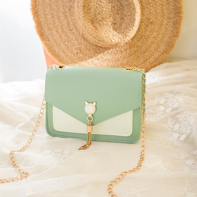 Mini Cat Charm Crossbody Bag – Cute One-Shoulder Purse with Chain Strap - Picture 7 of 10