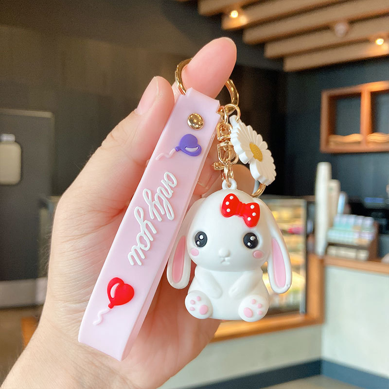 Cute Couple Doll Soft Rubber Keychain For Women - Shop at LoveMi