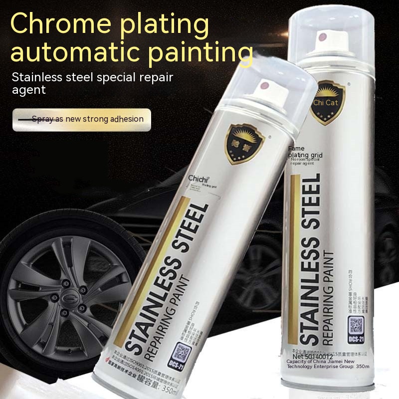 Title 1, 350ml Chrome Plated Spray Paint Repair Metallic...