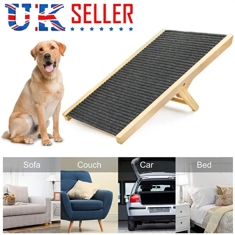 Dog Stair Foldable Non-Slip Pet Ramp Adjustable