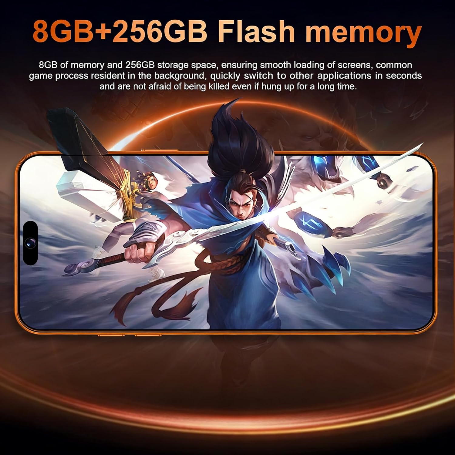 A17 Unlocked Phone Ultra 8GB 256GB Smartphone Android 15 Phone,6800mAh Battery 5G Dual SIM Dual Standby