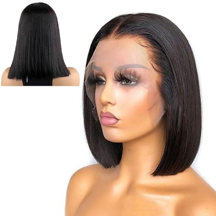 13x4 Lace Front Bob Wig, Straight Texture, Natural Color, Density