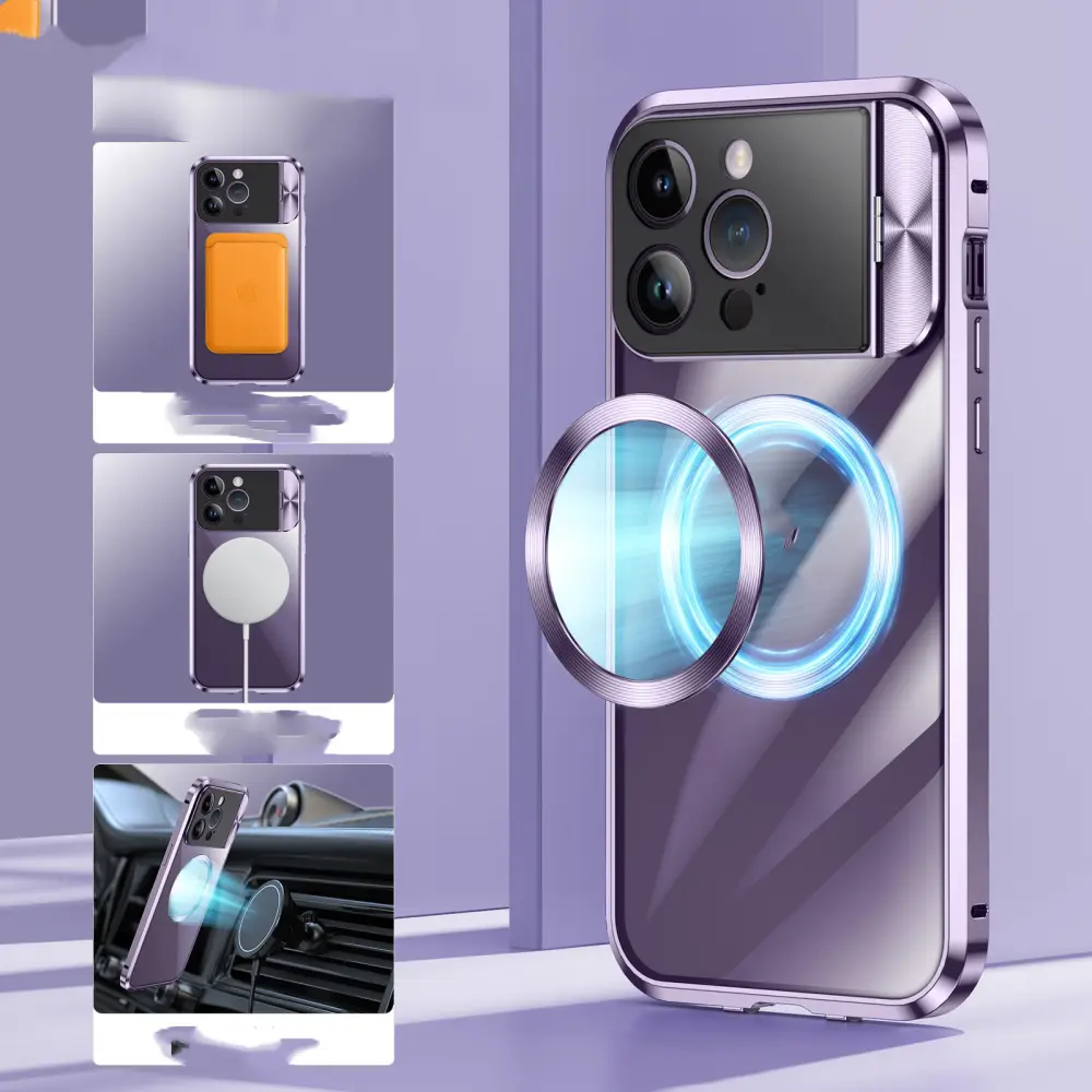 Metal Frame Phone Case Backboard Single-sided Large Window Bracket