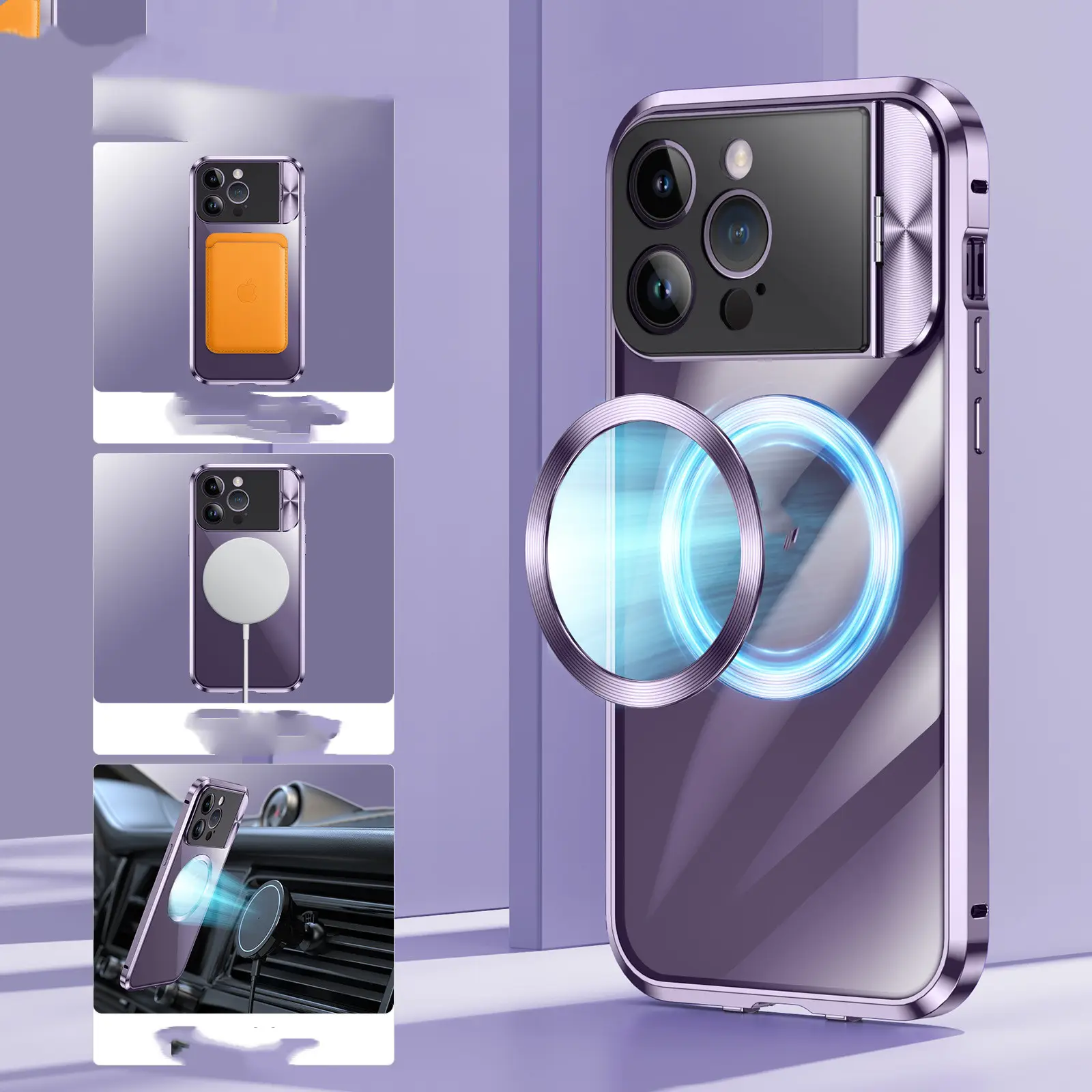 Metal Frame Phone Case Backboard Single-sided Large