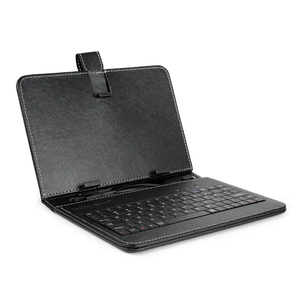 7.9in Protective Keyboard Case PU Leather Back Stand Tablet Cover Via USB 2.0 Cable Black - Shop at LoveMi