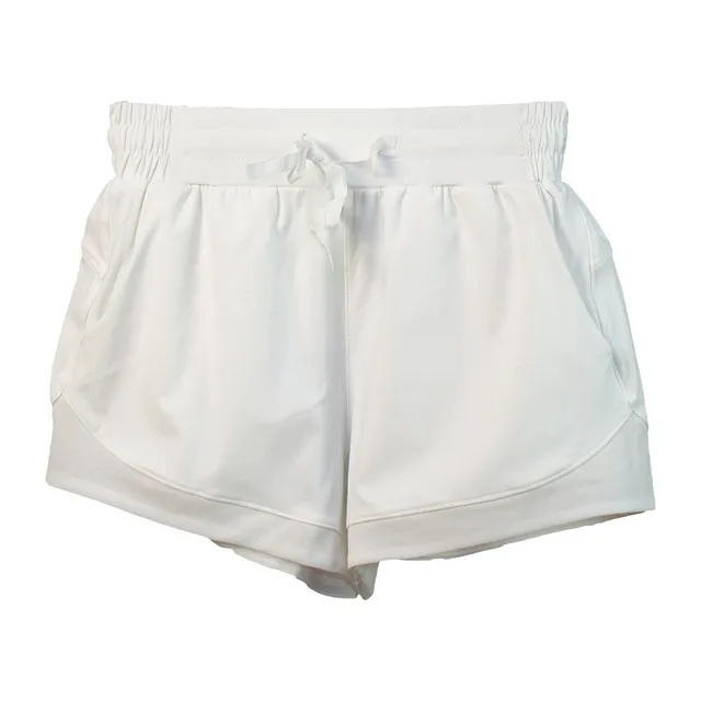 Eshtanga Shorts Women Yoga Shorts Summer Patchwork Mesh Tan - Shop at LoveMi