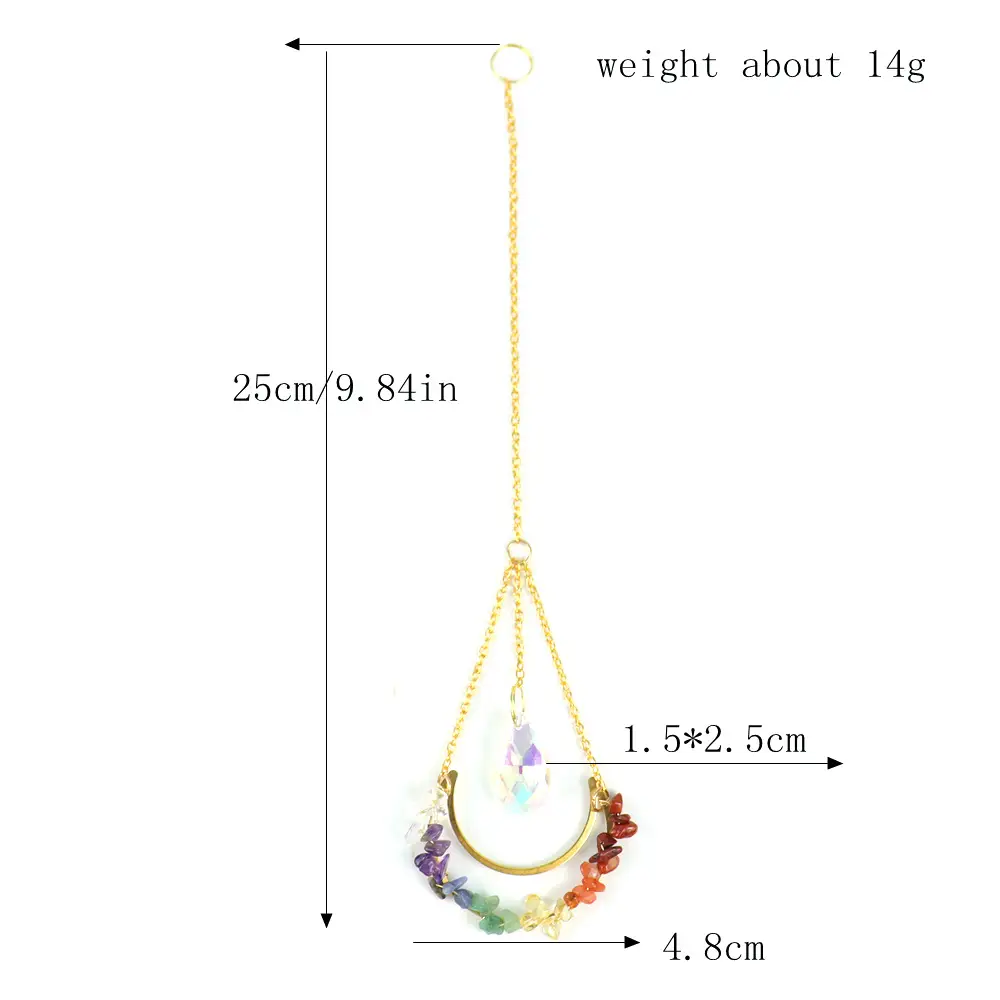 Crystal Moon Water Drop Pendant Lighting Pendant Crystal Accessories