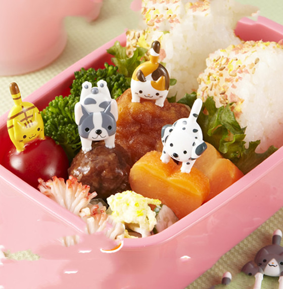 شوكة فاكهة صغيرة للأطفال بتصميم قط وكلب