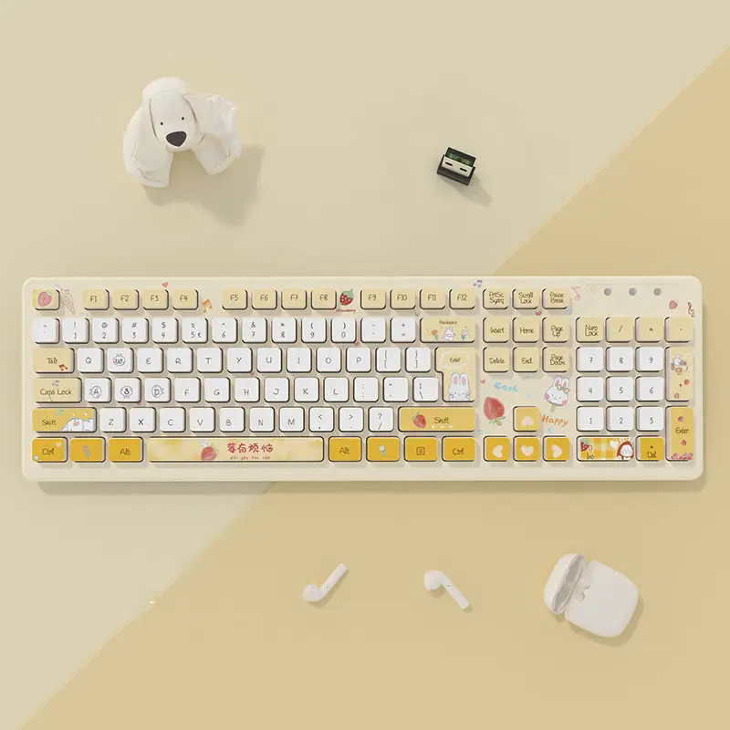 Plastic Wireless Keyboard For Computer