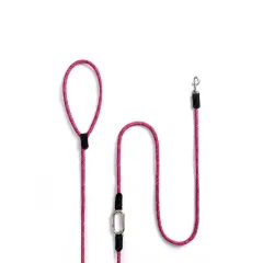 Liberation Of Hands Running Dog Leash Diagonally Across The Dog Leash Explosion-proof Chain For Large And Medium-sized Dogs - Pink - View 1