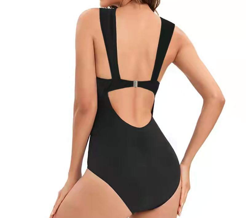 Black Slim One-piece Swimsuit - Image 3