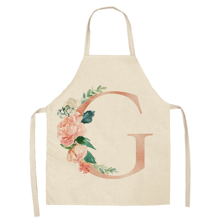 Title 14, Letter series cotton and linen apron