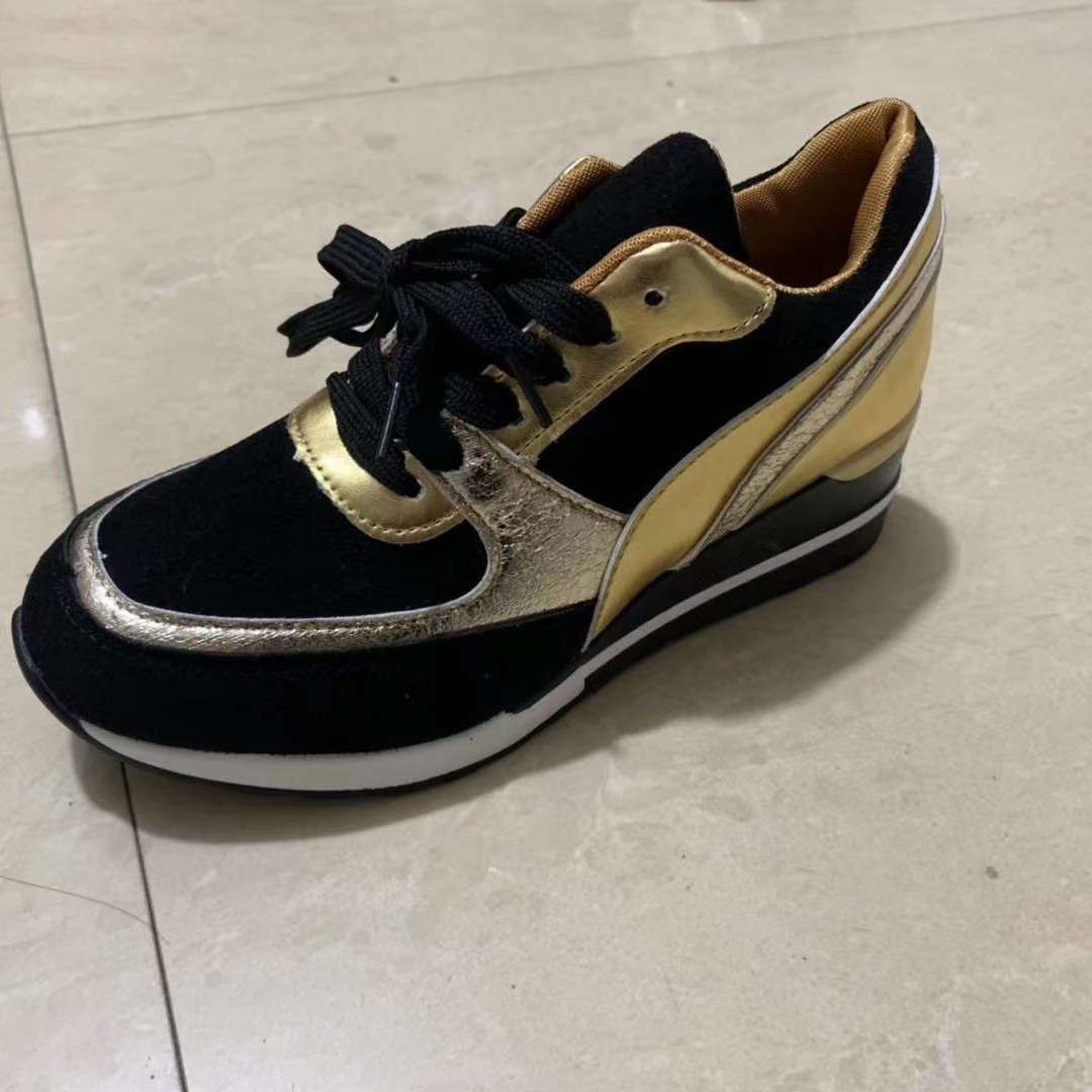 Women's Platform Colorblock Sequin Flat Casual Sneakers - Image 2