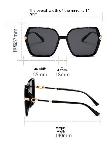 Title 3, Polygon Reflective Lenses Tr90 Sunglasses Femal...