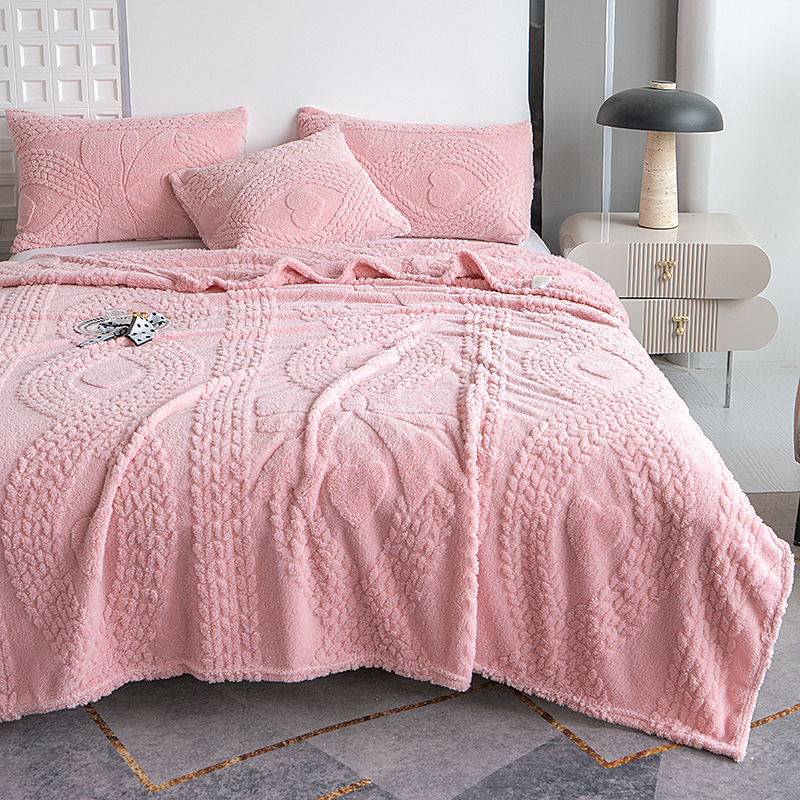 1PC Plush Throw Blanket, Soft Fuzzy Flannel Blanket, Cozy Warm Blanket For Bed Sofa Bedroom, All Season Use 3