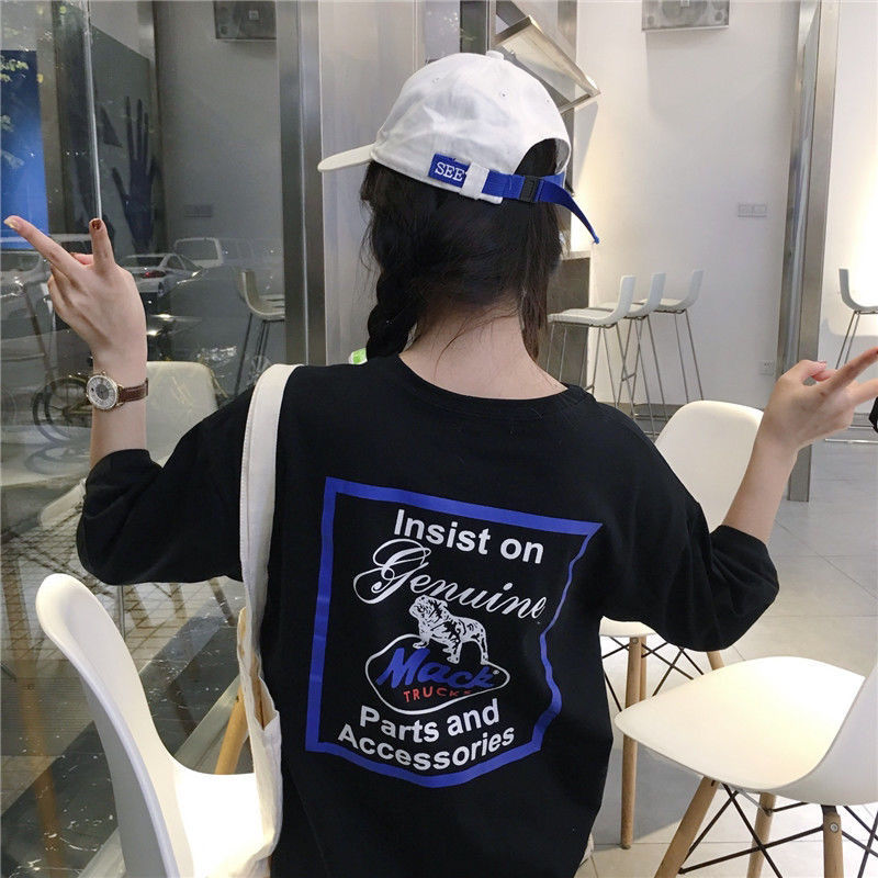 Harajuku Style Loose And Thin Student Half-sleeve All-match Blouse