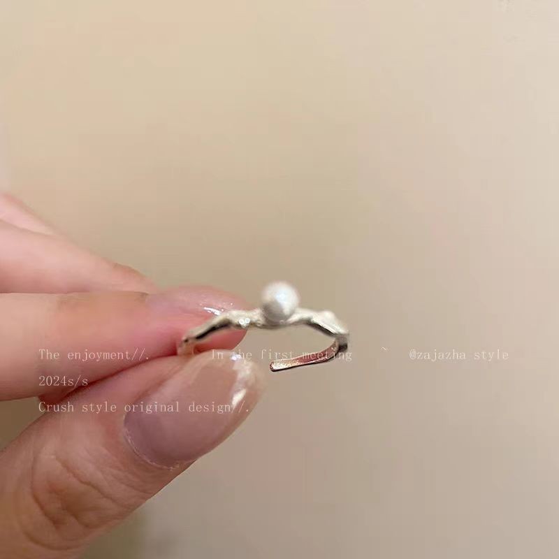 Mocha Brown Serpentine Tiger Eye Alloy Ring For Women, Unique Vintage Design, Luxury Light Luxury Adjustable Index Finger Ring