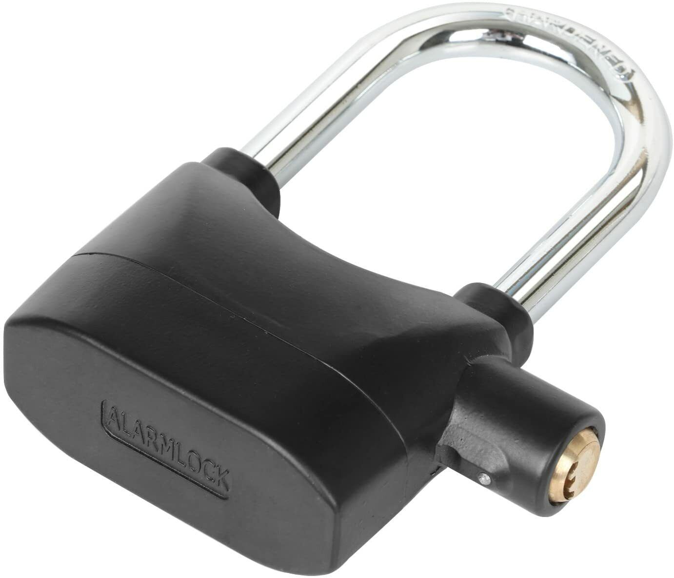 110db Alarmed Padlock Long NEW Heavy Duty Weatherproof Shackle — image 7