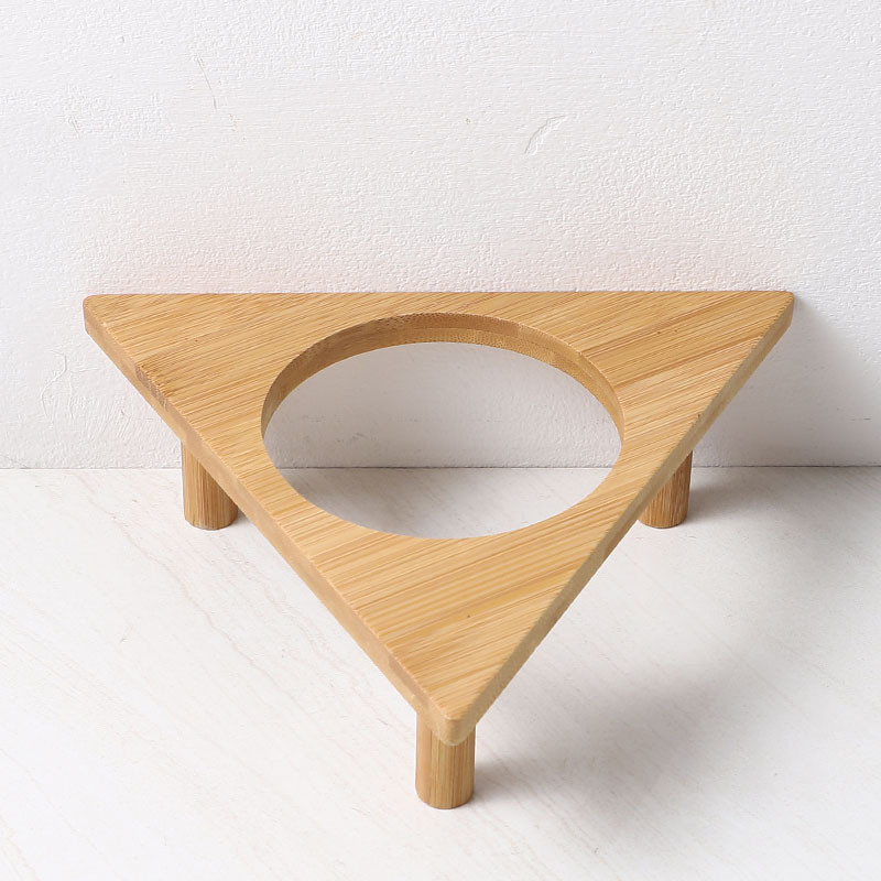 Triangular bamboo frame