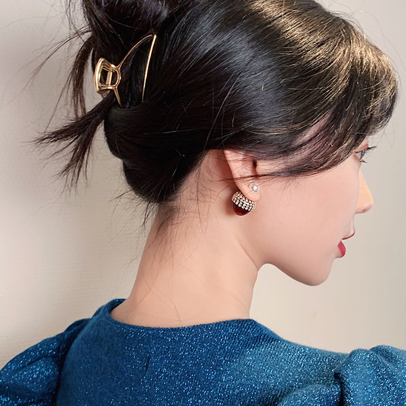 Women's Cherries Earrings S925 Silver Needle Red Cherry