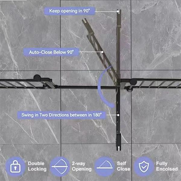 150 Inch Adjustable Safety Door With 6 Pieces, Suitable For House Staircase Doors, Restricted Area Fences — foto 2